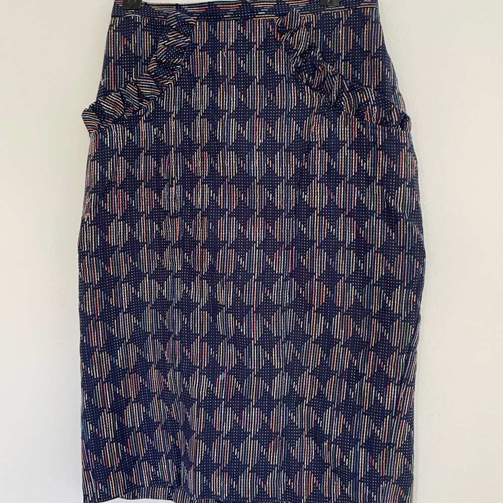 Anthropologie Eva Franco Ruffle pencil skirt